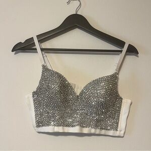 Bedazzled Cropped Bra